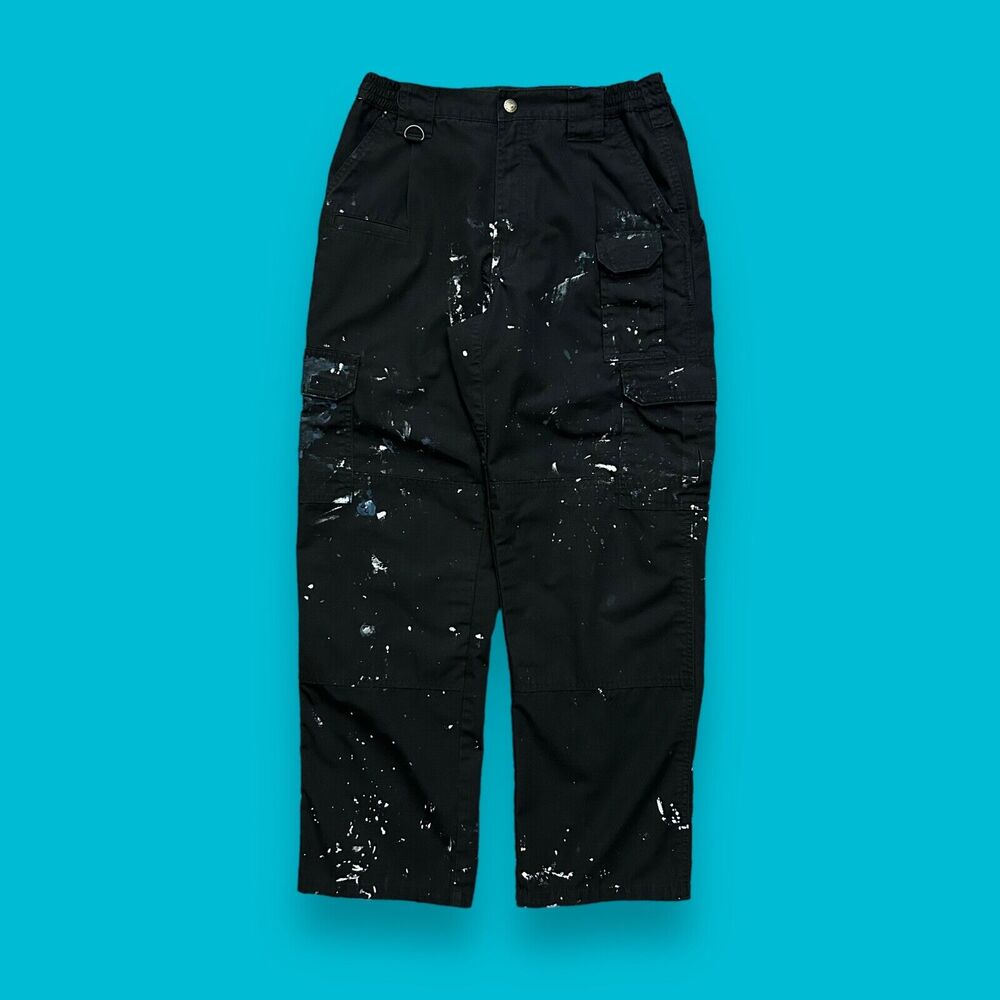 Cargo Pants Taclite Pro Ripstop Paint Splatter y2k Workwear 5.11 Tactical 30x29